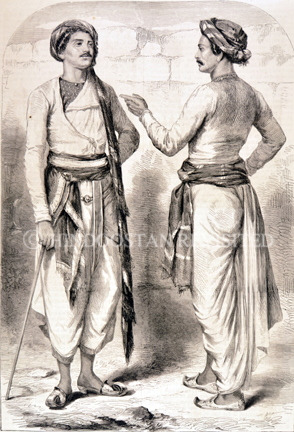/data/Original Prints/Portraiture, Portraits, Occupations, Trades and Professions, People/BENGAL SEPOYS OUT OF UNIFORM.jpg